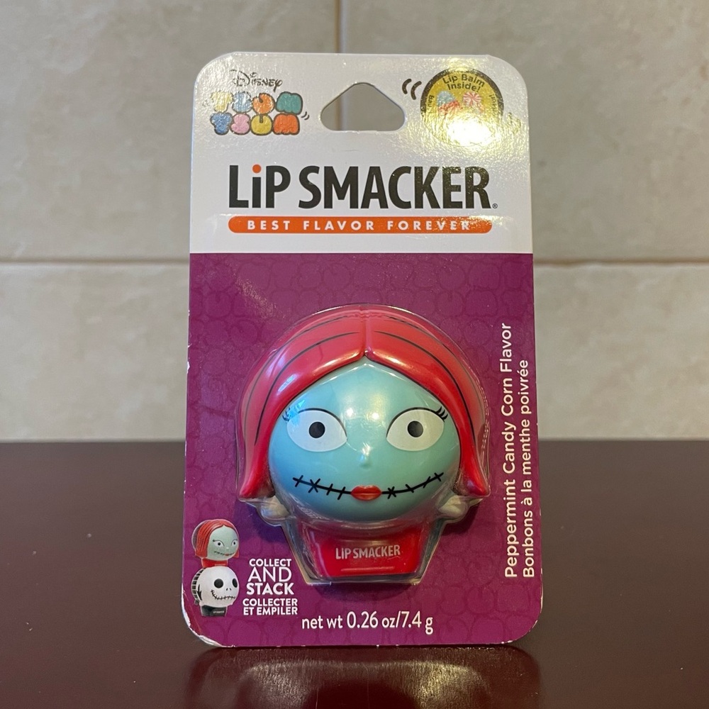 DISNEY TSUM SALLY NIGHTMARE B4 CHRISTMAS LIP SMACKER BALM Peppermint Candy Corn